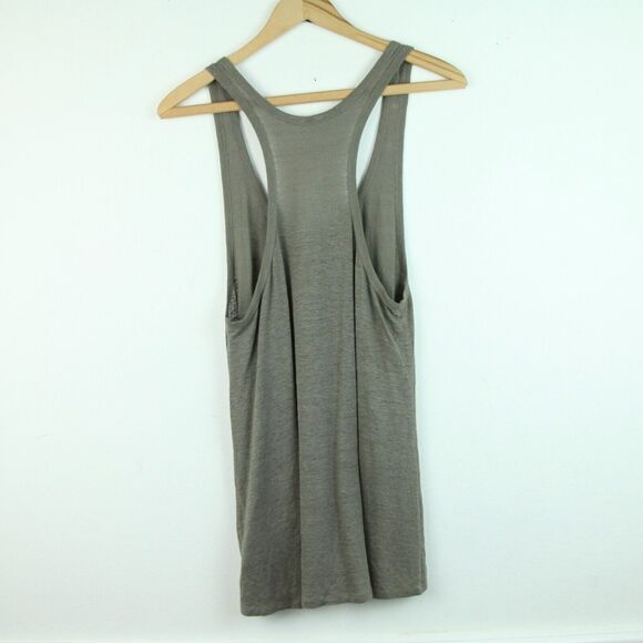 Eileen Fisher Womens Small 100% Linen Slub Knit Racerback Tank Top Lagenlook - Picture 6 of 6